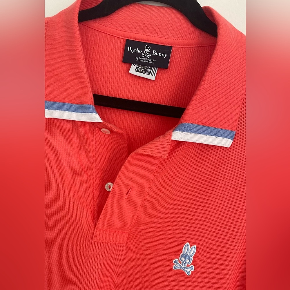Psycho Bunny Light Red Polo Size 9